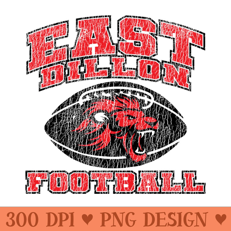 East Dillon Football - Sublimation PNG - High Quality 300 DPI