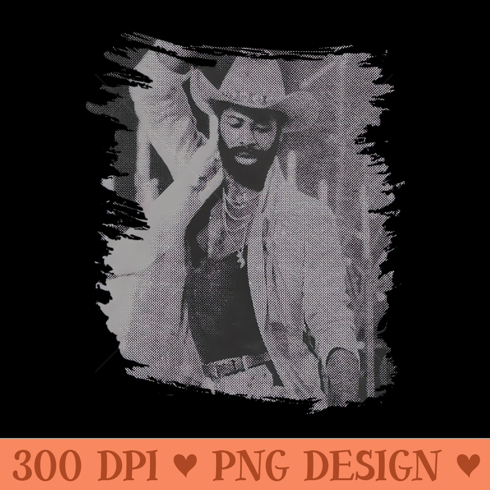 Teddy pendergrass Retro Illustrations - Digital PNG Files - High Quality 300 DPI