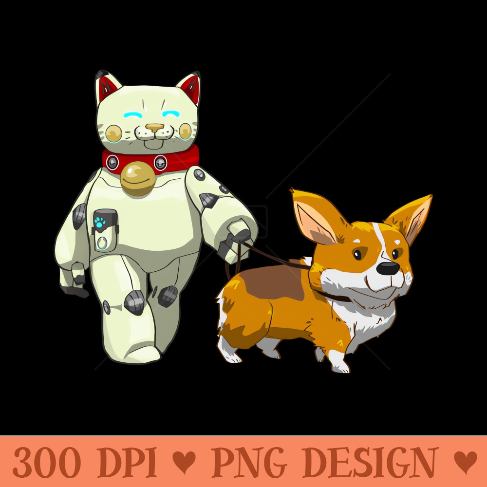 Nekobo the bot dogsitter - PNG Illustrations - Flexibility
