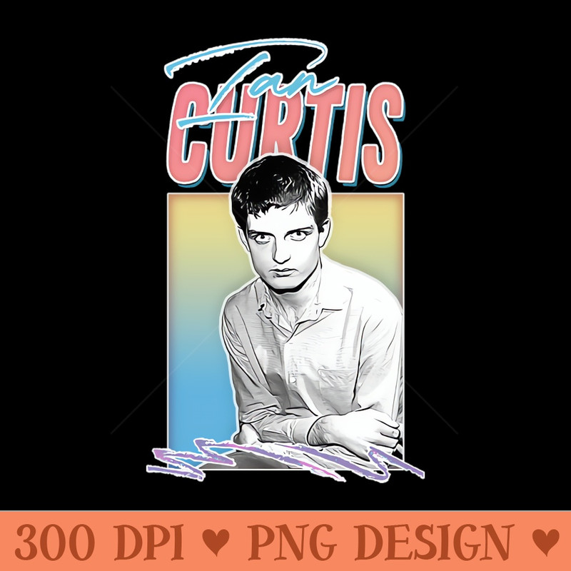 Ian Curtis Aesthetic Style Design - PNG Download Library - Flexibility