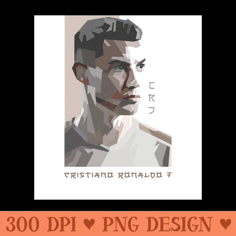 Cristiano Ronaldo In Vector Art Style - Download PNG Graphics - Good Value