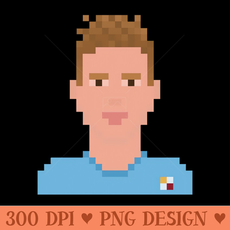 De bruyne 8 bit - Digital PNG Files - Unique
