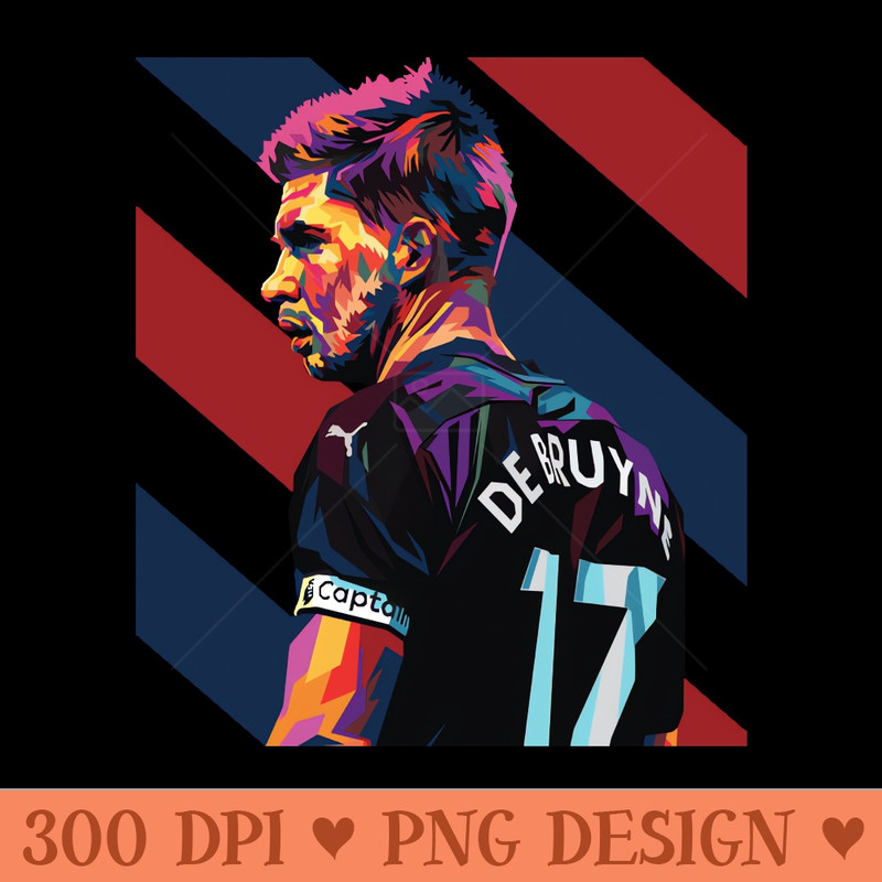 Kevin De Bruyne In Wpap Pop Art Colorfull - PNG Downloadable Resources - Good Value