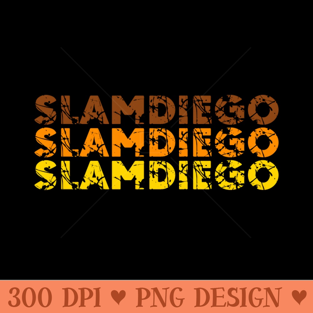 Slam Diego - PNG Designs - Good Value