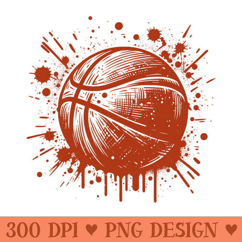 Ink Splatter Basketball - - Customer Support