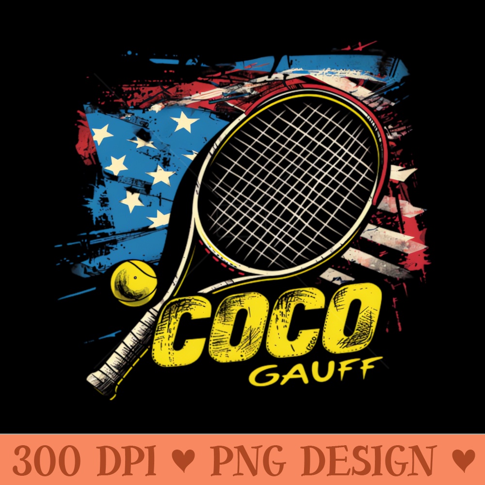 COCO GAUFF, tennis player, USA - PNG File Download - Unique