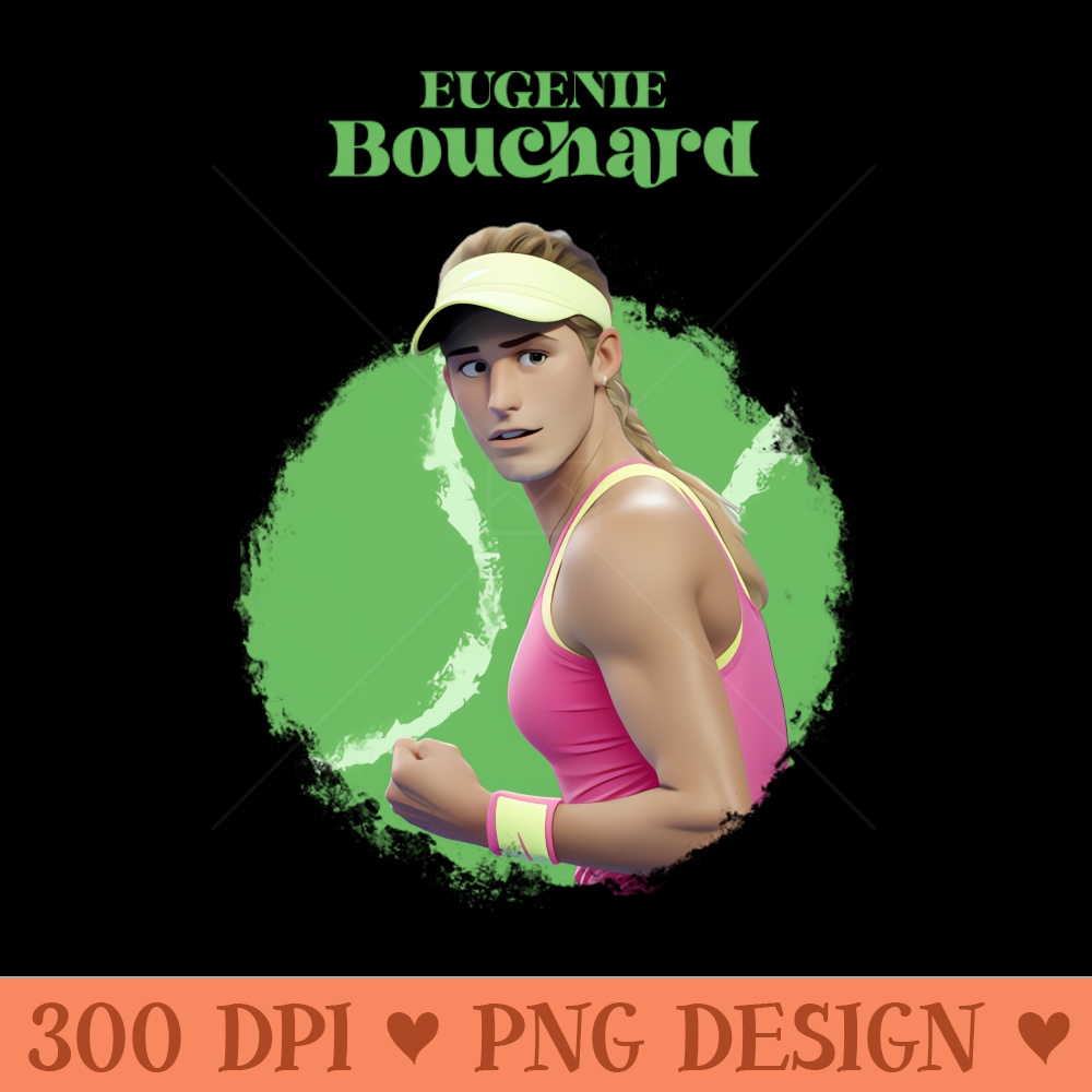 Eugenie Genie Bouchard Cartoon - PNG Printables - Popularity