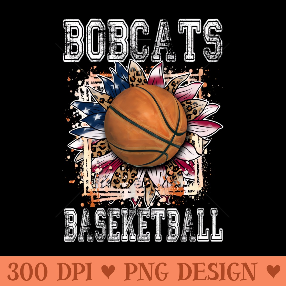 American Flag Personalized Bobcats Proud Name Basketball - Transparent PNG - Good Value