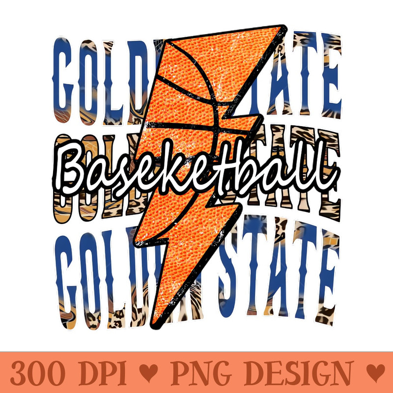 Graphic Basketball Golden State Proud Name Vintage - Digital PNG Art - Convenience