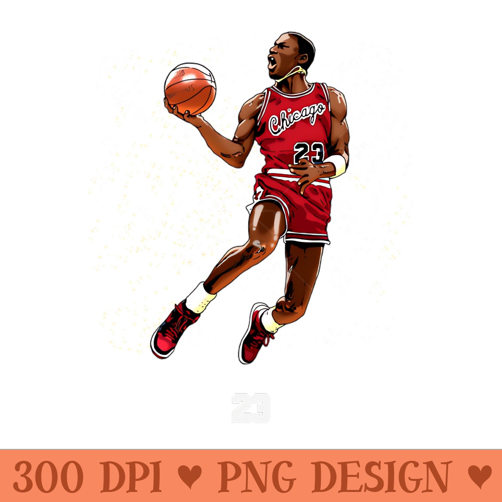 Michael Jordan 23 - Digital PNG Download - Flexibility