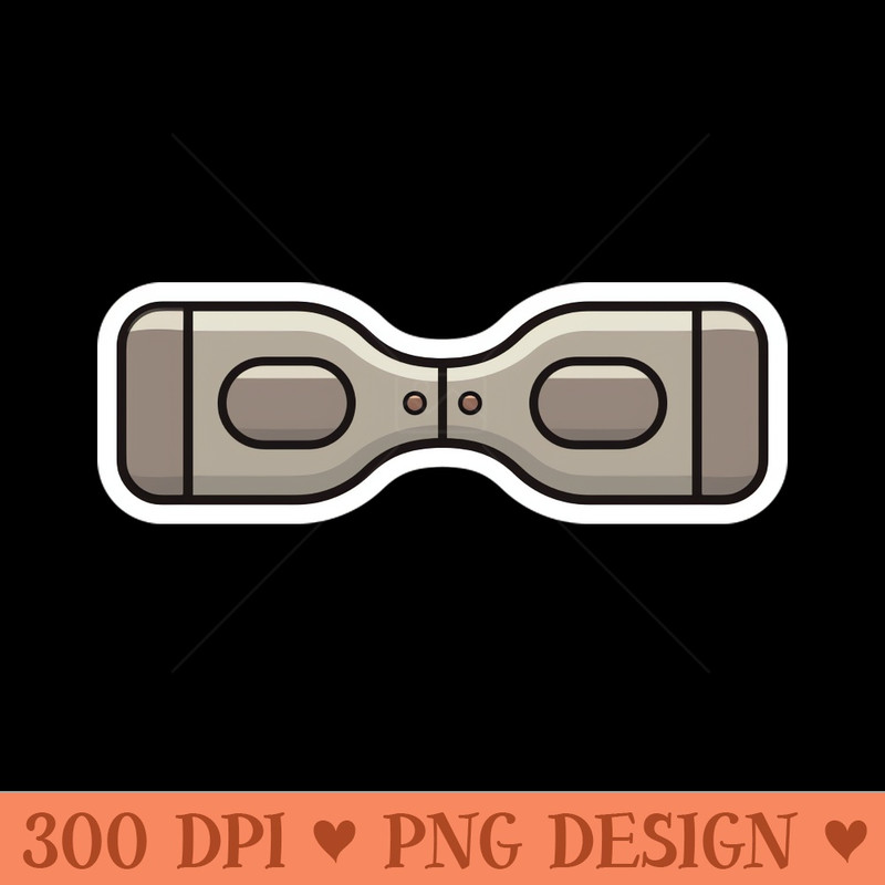 Hover Board, Dual Wheel Self Balancing Electric Skateboard Smart Scooter Sticker vector illustration. Technology object icon concept. Electric Skateboard sticke