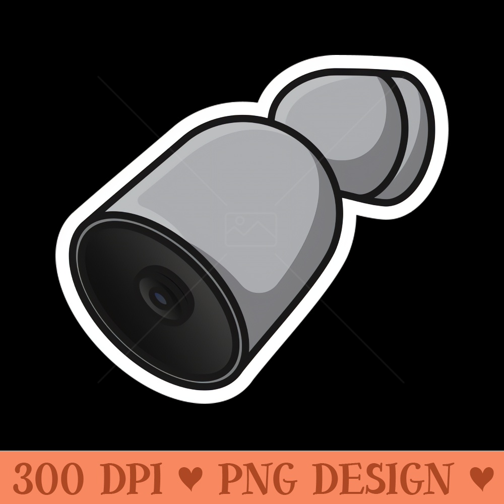 CCTV Camera Device Sticker vector illustration. Science and technology objects icon concept. Wall and ceiling mount CCTV surveillance system sticker design logo