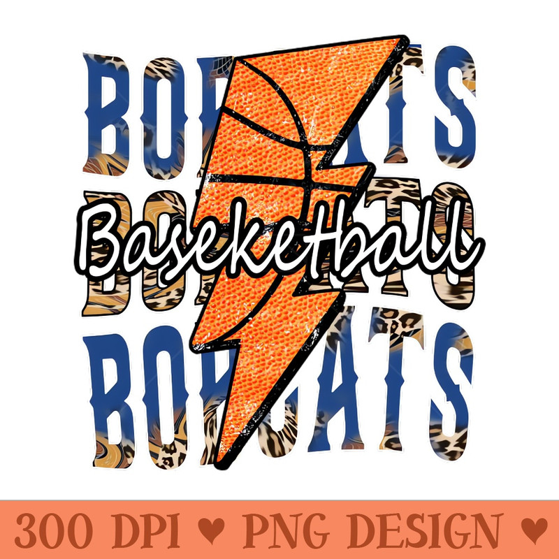 Graphic Basketball Bobcats Proud Name Vintage - Premium PNG Downloads - Flexibility