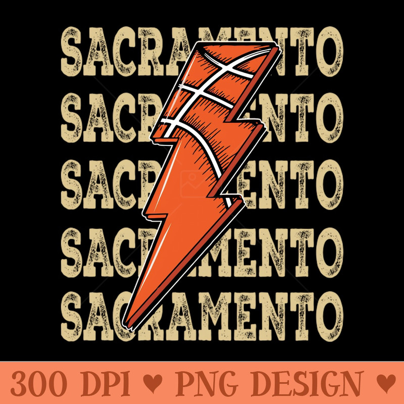Funny Sports Sacramento Proud Name Basketball Classic - PNG Design Downloads - Professional Design
