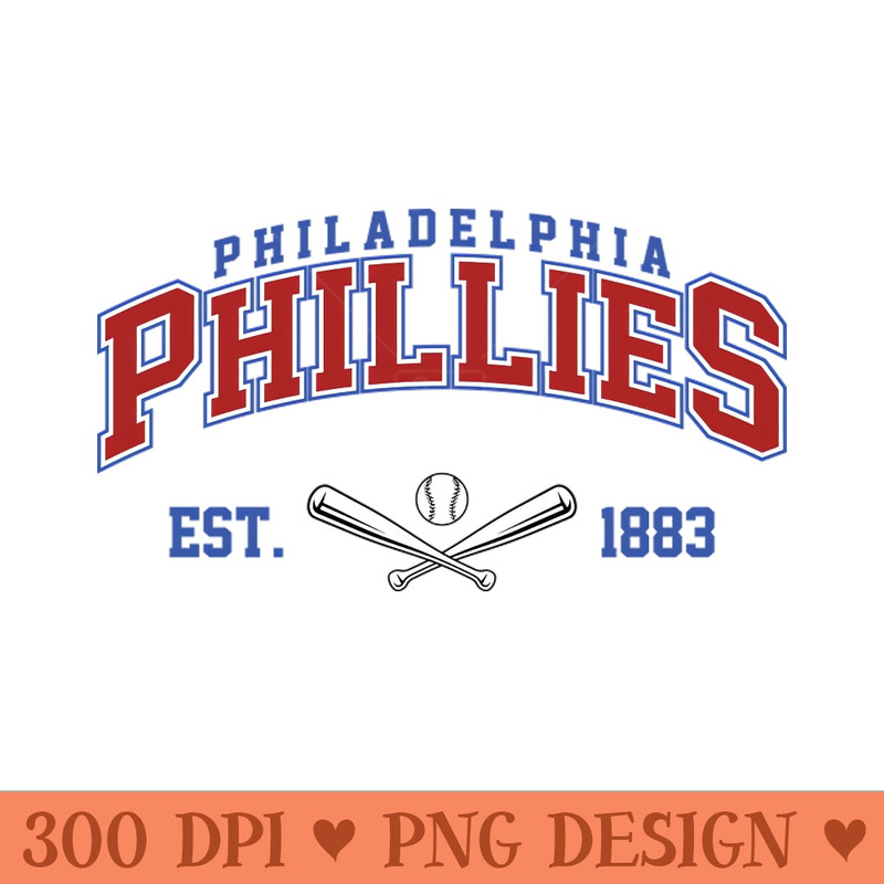 Retro Phillies - Instant PNG Download - Convenience