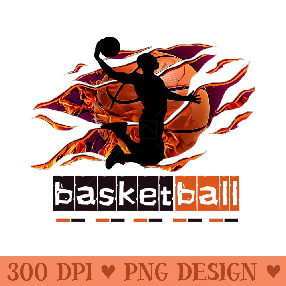 Slam Dunk Art For Your Basketball Son - PNG Download Collection - High Quality 300 DPI