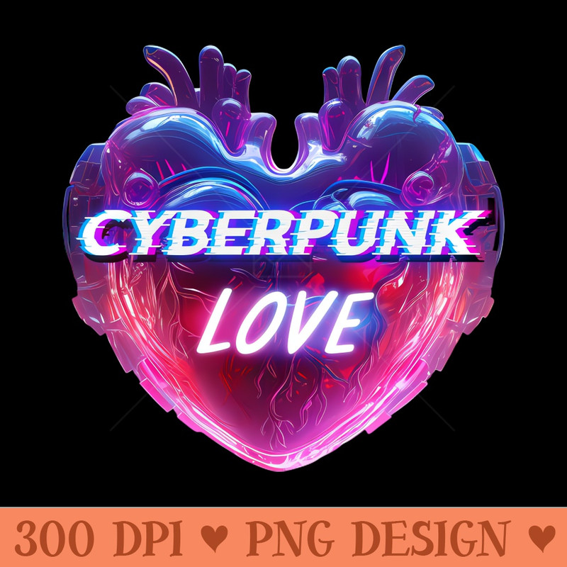 Cyberpunk Love Retro Vibe - - Unique