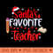 Santas Favorite Teacher - High Quality PNG - Flexibility