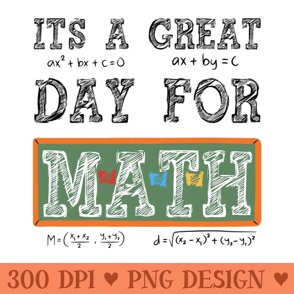 Math Teacher - Sublimation PNG Designs - Unique