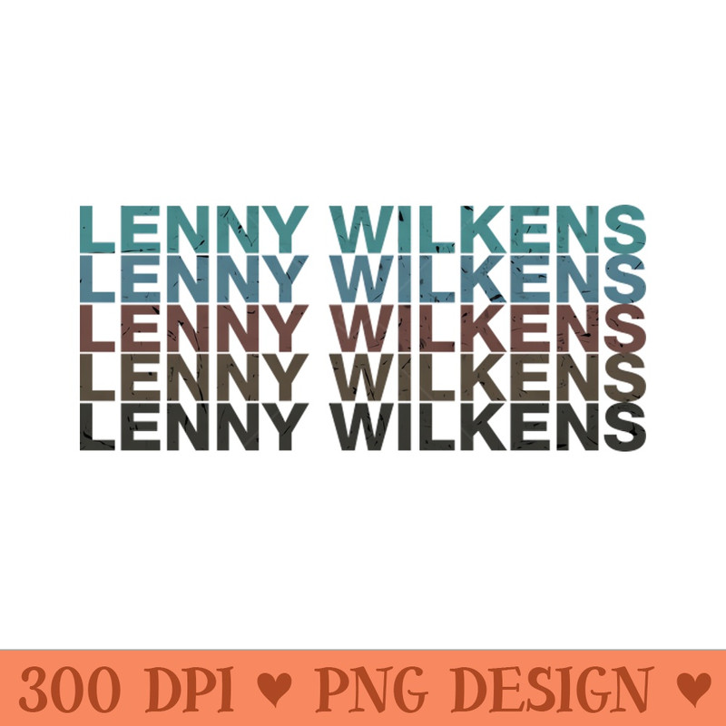 Vintage Proud Name Lenny Sports Birthday Retro - PNG Artwork - Unique
