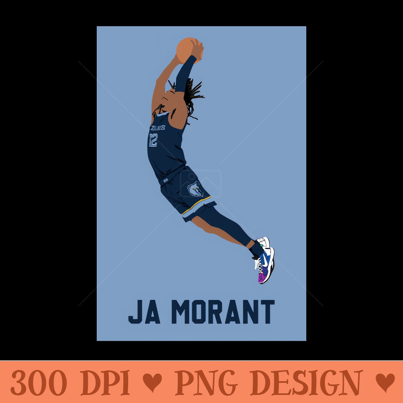 Ja Morant - PNG Designs - High Quality 300 DPI