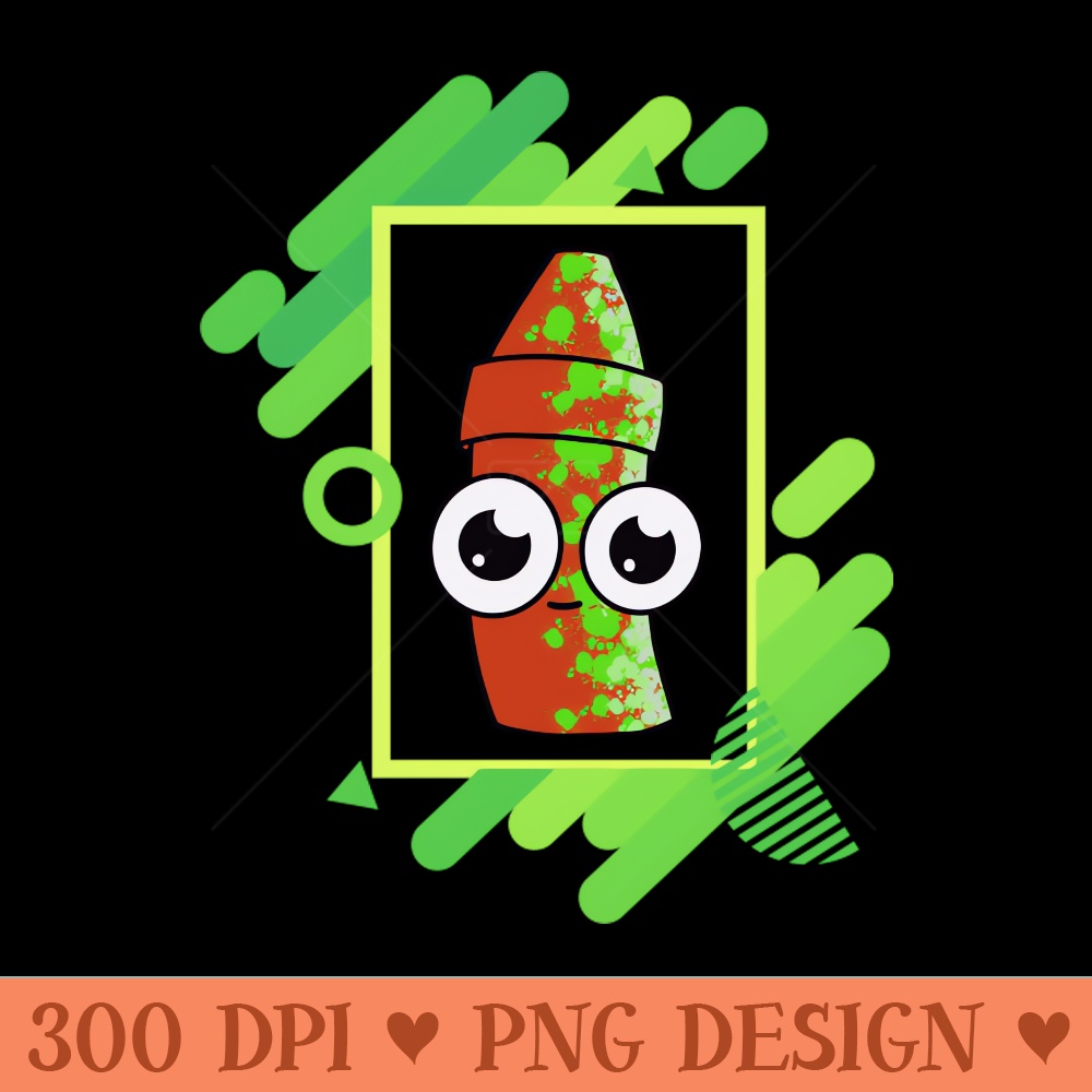 Red Crayon Buddy Green Geo Frame - High-Quality PNG Download - Customer Support