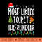 Most Likely To Pet The Reindeer Funny Christmas - Digital PNG Art - Flexibility