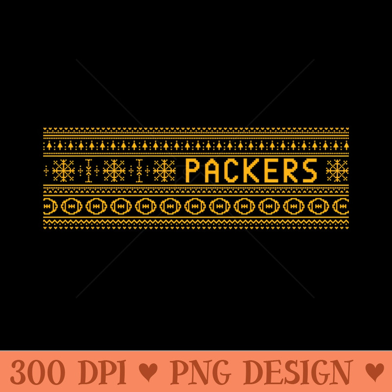 Packers Xmas Edition - Download PNG Graphics - High Quality 300 DPI