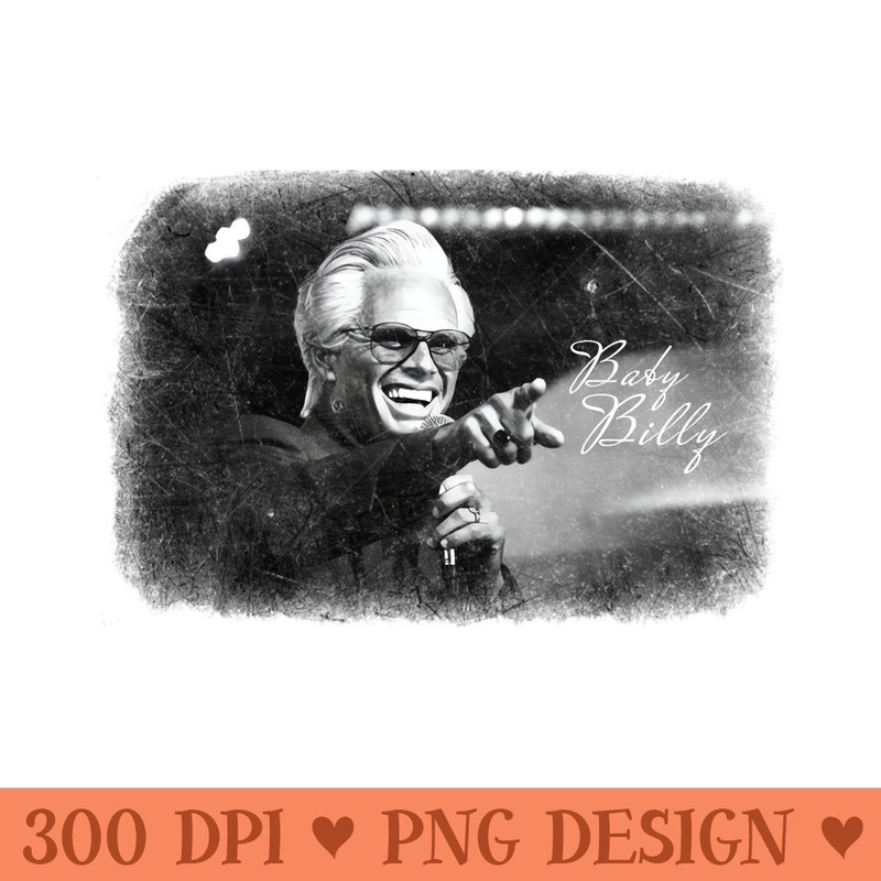 Baby Billy Monochrome Vintage - PNG Graphics - Customer Support
