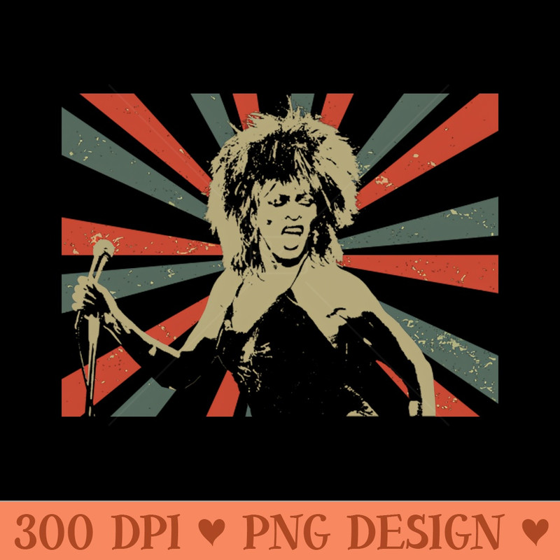 Tina Turner  Vintage Art Design  Exclusive Art -  - Flexibility