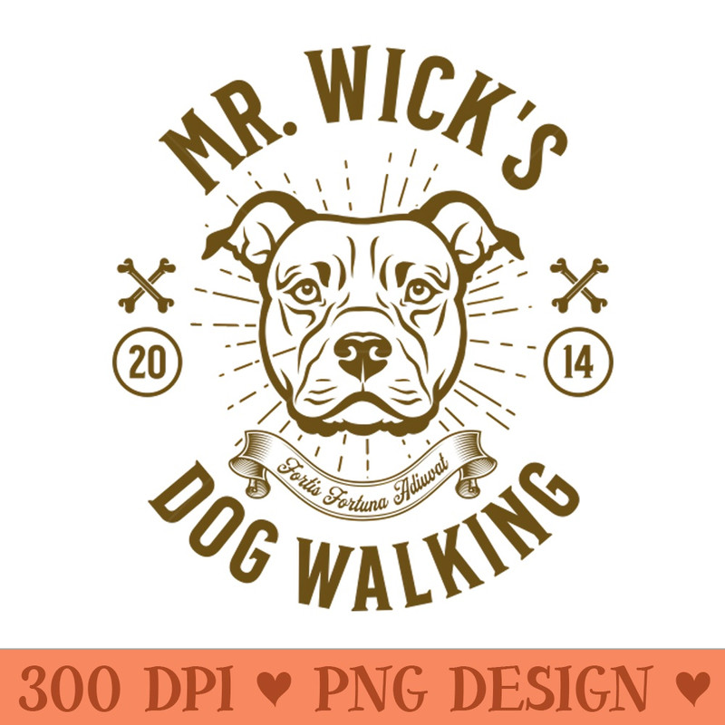 Mr. Wicks Dog Walking - PNG Graphics - Unique