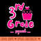 3rd grade pink cupcake - Premium PNG Downloads - High Quality 300 DPI