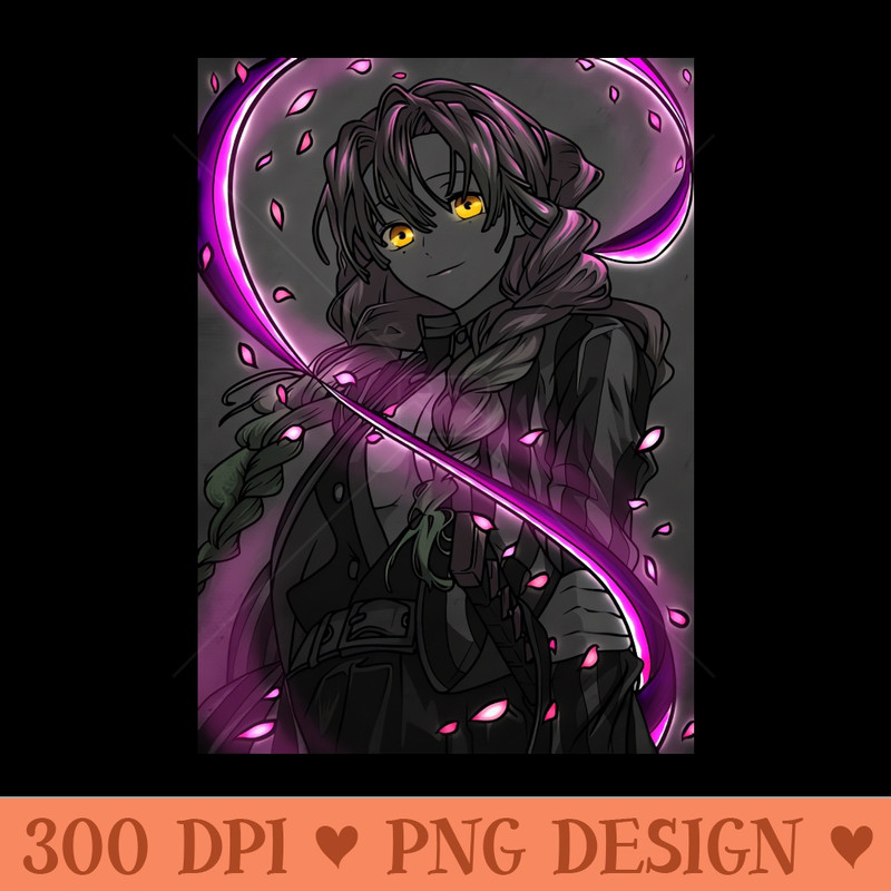Mitsuri Kanroji Demon Slayer - Vector PNG Download - Professional Design