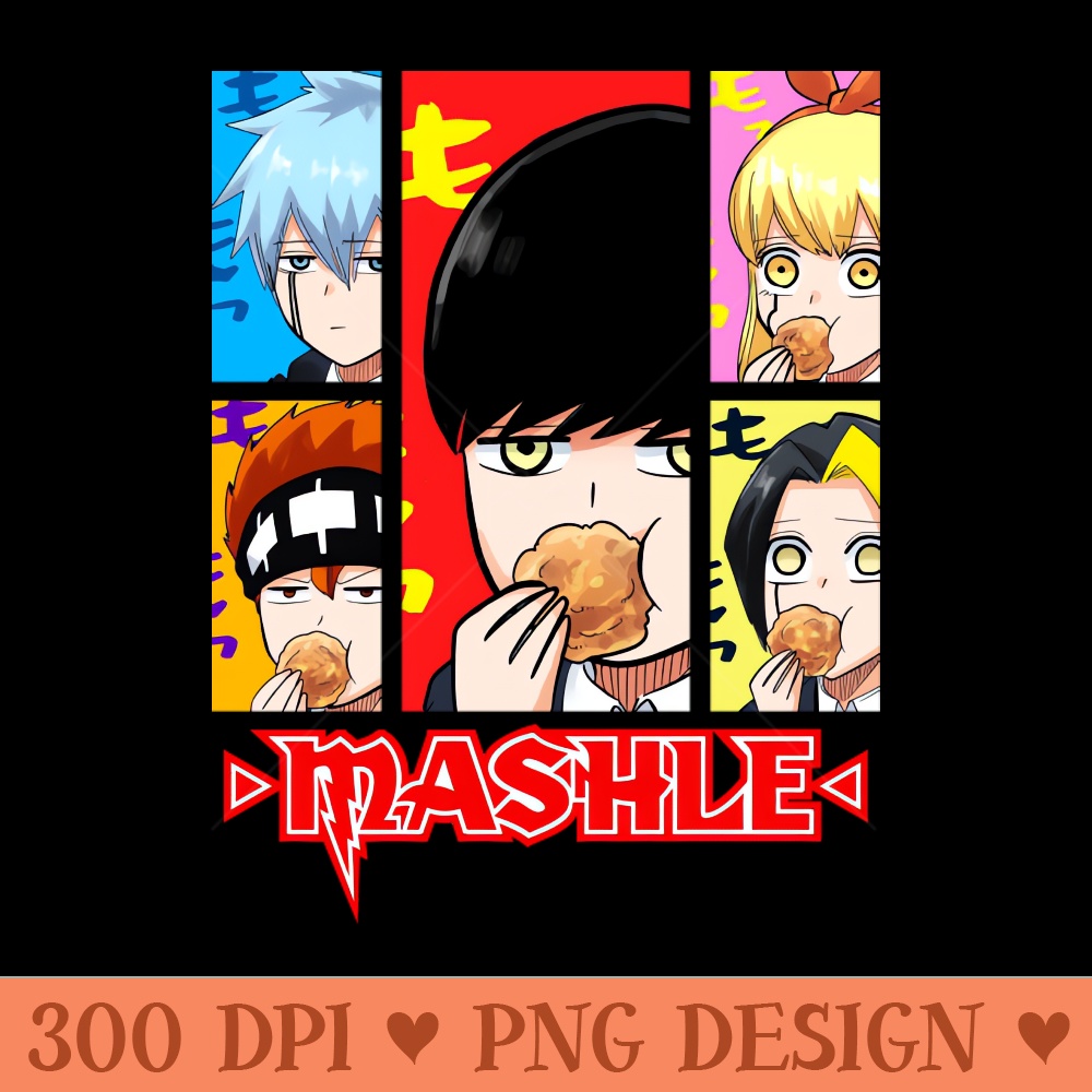 Mash MASHLE Magic and Muscles - Digital PNG Files - Variety