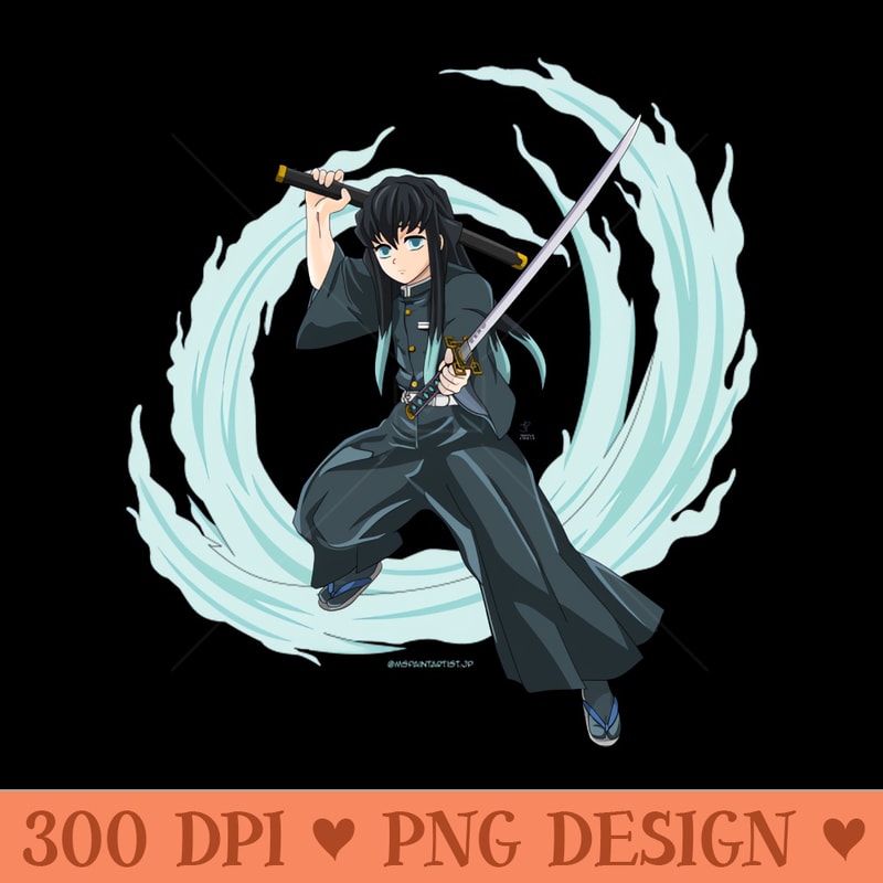 Mist Sword Master - Digital PNG Art - Convenience