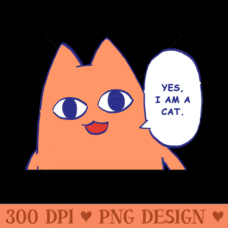 chiyo dad saying yes i am a cat funny azumanga daioh meme - PNG Download Website - High Quality 300 DPI