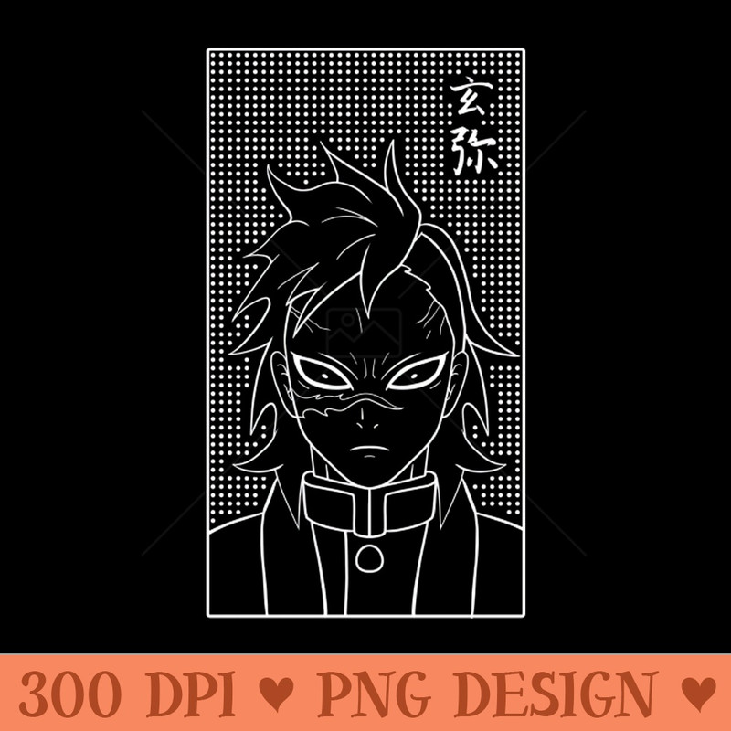 Genya Shinazugawa Dark Ver - Digital PNG Download - High Quality 300 DPI