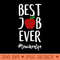 Best Job Ever Teacher Appreciation Gift Teacher Life - Vector PNG Download - High Quality 300 DPI