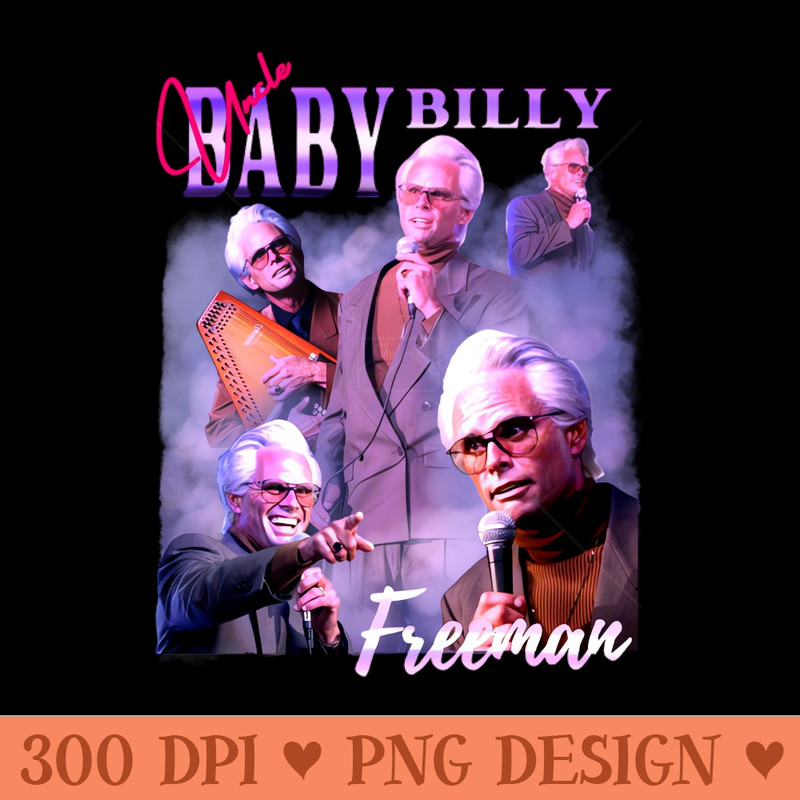 Uncle Baby Billy Freeman - PNG Download - Professional Design