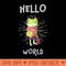 Hello World Frog on the go - PNG Download Store - Customer Support