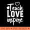 teach love inspire teacher school - PNG Download Bundle - Convenience