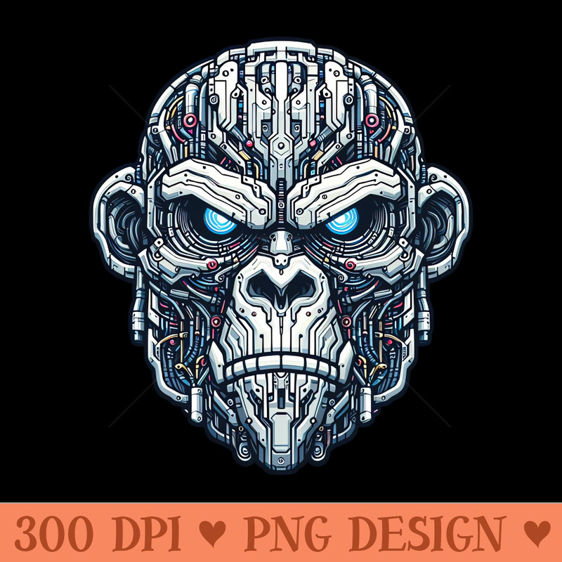 Mecha Apes S03 D71 - Downloadable PNG - High Quality 300 DPI