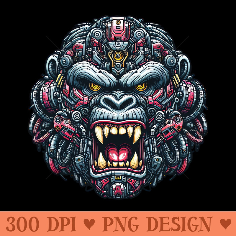 Mecha Apes S01 D81 - Digital PNG Graphics - Flexibility