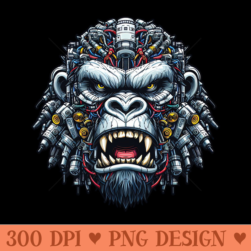 Mecha Apes S02 D41 - PNG Downloadable Resources - Customer Support