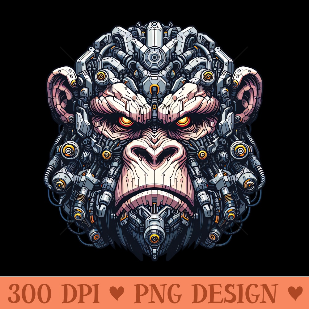 Mecha Apes S04 D45 - Vector PNG Download - Convenience