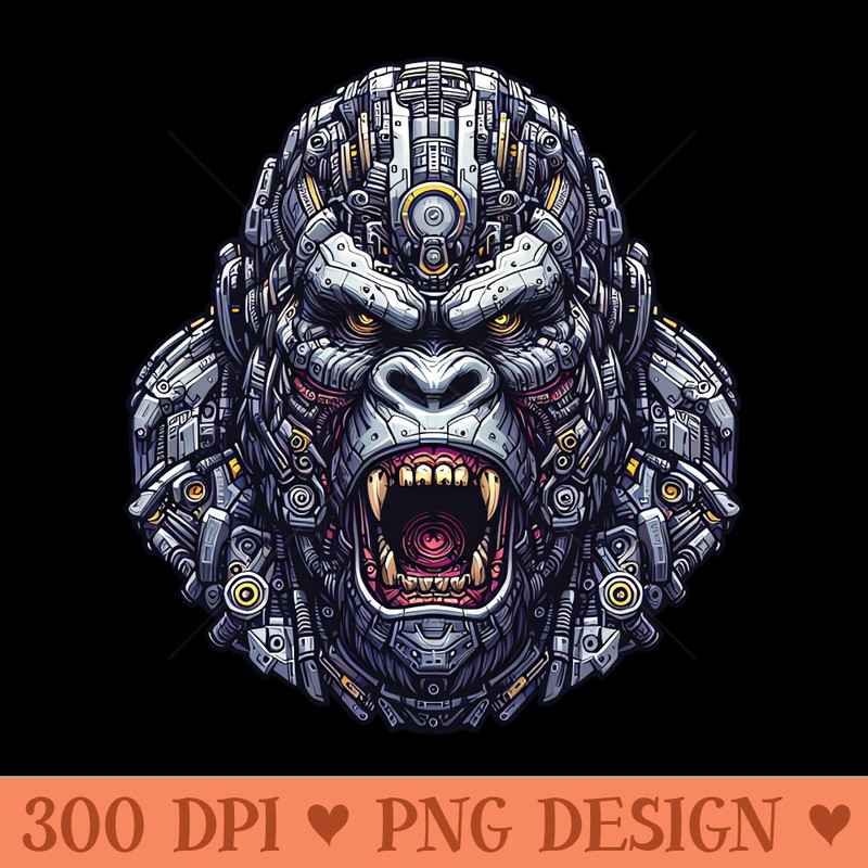 Mecha Apes S03 D100 - Sublimation PNG Designs - Latest Updates