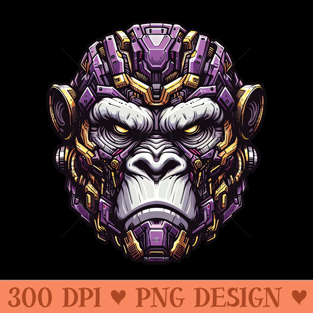 Mecha Apes S04 D01 - Vector PNG Download - Variety