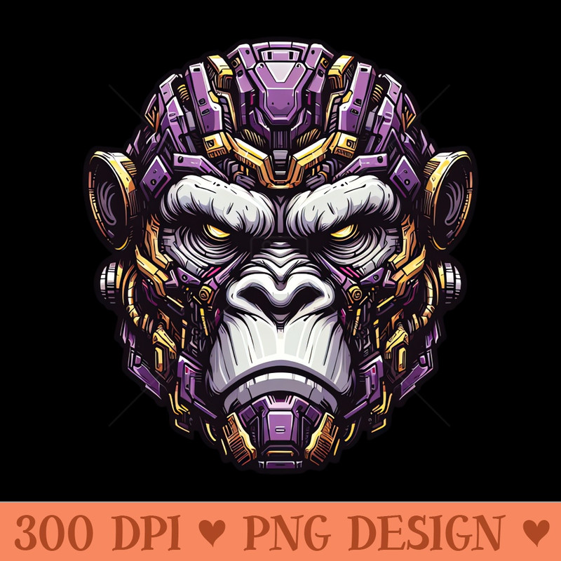 Mecha Apes S04 D01 - Vector PNG Download - Variety