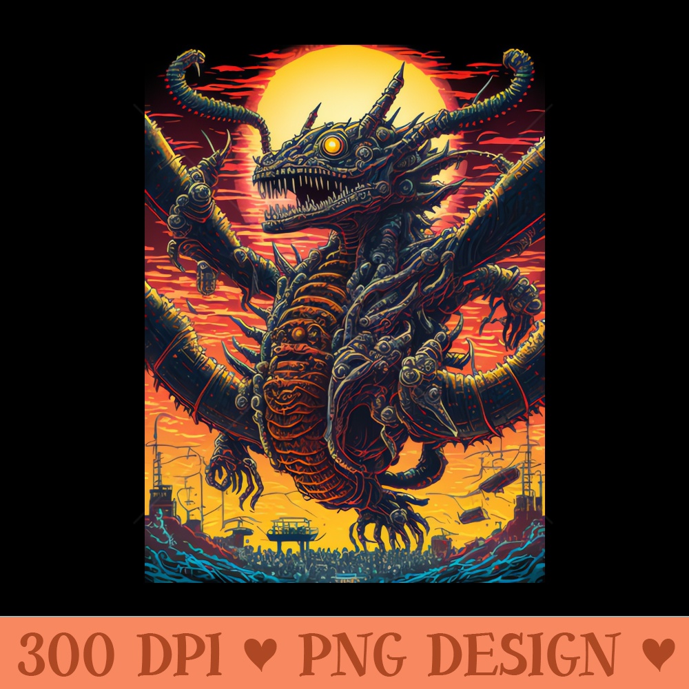 Big Electrical Dragon - PNG Design Downloads - Latest Updates