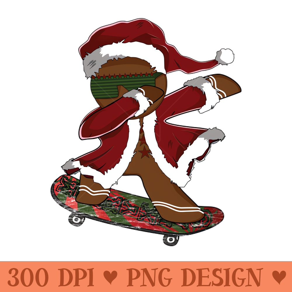 Dabbing Skater Gingerbread - PNG Designs - Flexibility